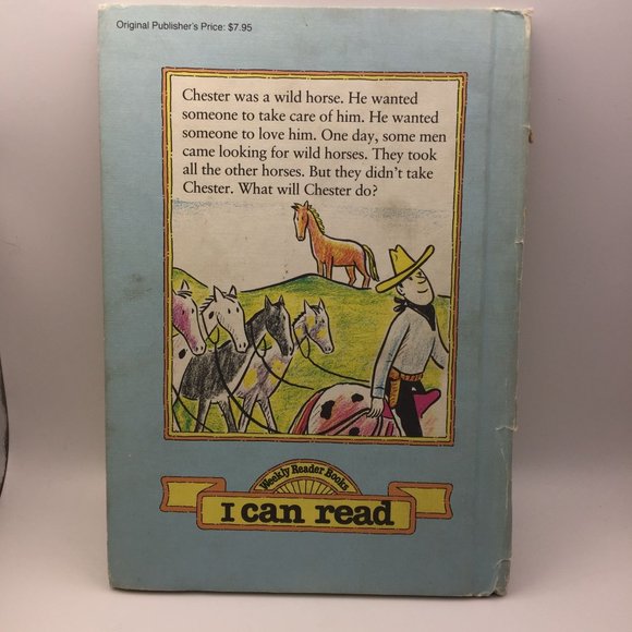 Vintage I Can Read Book Hardcover Chester Syd Hoff Children's Wild Horse Horses - Picture 9 of 9